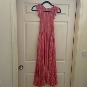 Free people summer dress Peach color size small